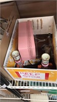 Box of pink floral candel sticks