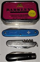 Tin of Pocket Knives