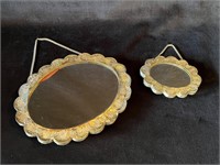 Pair of 900 Silver Turkish Wedding Mirrors