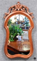 Mirror w/Carved Wood Frame