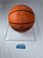 Jason Tatum Signed Basketball W/COA card
