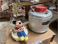Mickey Lamp and Cooler Jug