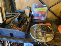 C-CLAMPS, TOOL TRAY & TOOLS