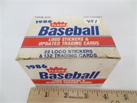1986 Fleer baseball trading cards, 132 cards