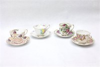 Assorted Bone China Tea Cups -