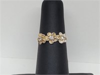 .925 Sterling Silver Flower Ring