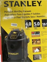 STANLEY PORTABLE WET/DRY VAC RETAIL $100
