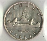Canadian 1960 silver dollar