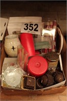 BOX LOT CANDLE WARE