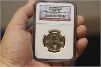 NGC Graded One Dollar Gold Plated Coin