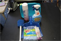 Basket of Cleaning Supplies-See Pictures