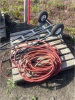 Moving cart comes with quantity of air hose