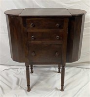 Antique Martha Washington Style Sewing Cabinet, 3