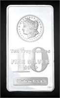 Highland Mint 10 Troy Oz. 999+ Fine Silver Bar