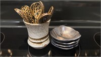 Handmade Stoneware Spoons & Small Dishes