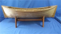 Wooden Canoe 38x16x13"