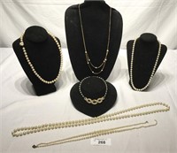 6 pcs. Ladies Fashion Jewelry - Faux Pearls