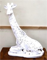 29in white chalkware giraffe