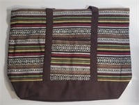 HAND STITCHED CARRY-ON BAG 16 X 21", BROWN