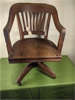 W.H Gunlocke Chair Co. Rolling Chair Chair
