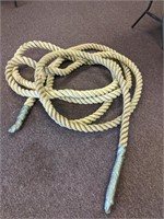 1st Cotton Tug Boat Rope est. 50 ft 4 in