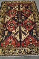Persian Bahktiari Hand Knotted Rug 5.5 x 710