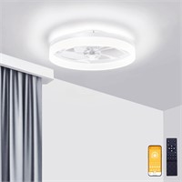 VOLISUN 19.7in LED Ceiling Fan