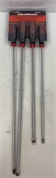 4pc GearWrench 16in & 20in Slotted and Phillips