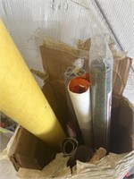 Box of meadow paper and posters