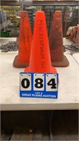 3 Traffic Safety Cones