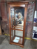 Howard Miller Wood & Glass Sliding Door Curio