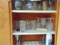 ALL CONTENTS OF CABINET 6, COFFEE POTS, GLASSES,