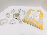 Cookie Cutters, Apron and Vintage Juicer