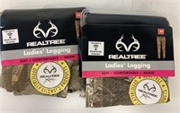 2 New RealTree Ladies Leggings Size M