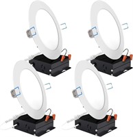 Sunco 4 Pack 6 Inch Ultra Thin LED Recessed Ceilin