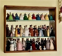 Wall Art, Historical Society Dolls in Display Case