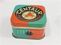 Rare tin box for Centaur pins plus Contents