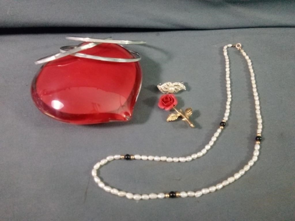 Beautiful Jewelry Lot Includes a Mother of Pearl