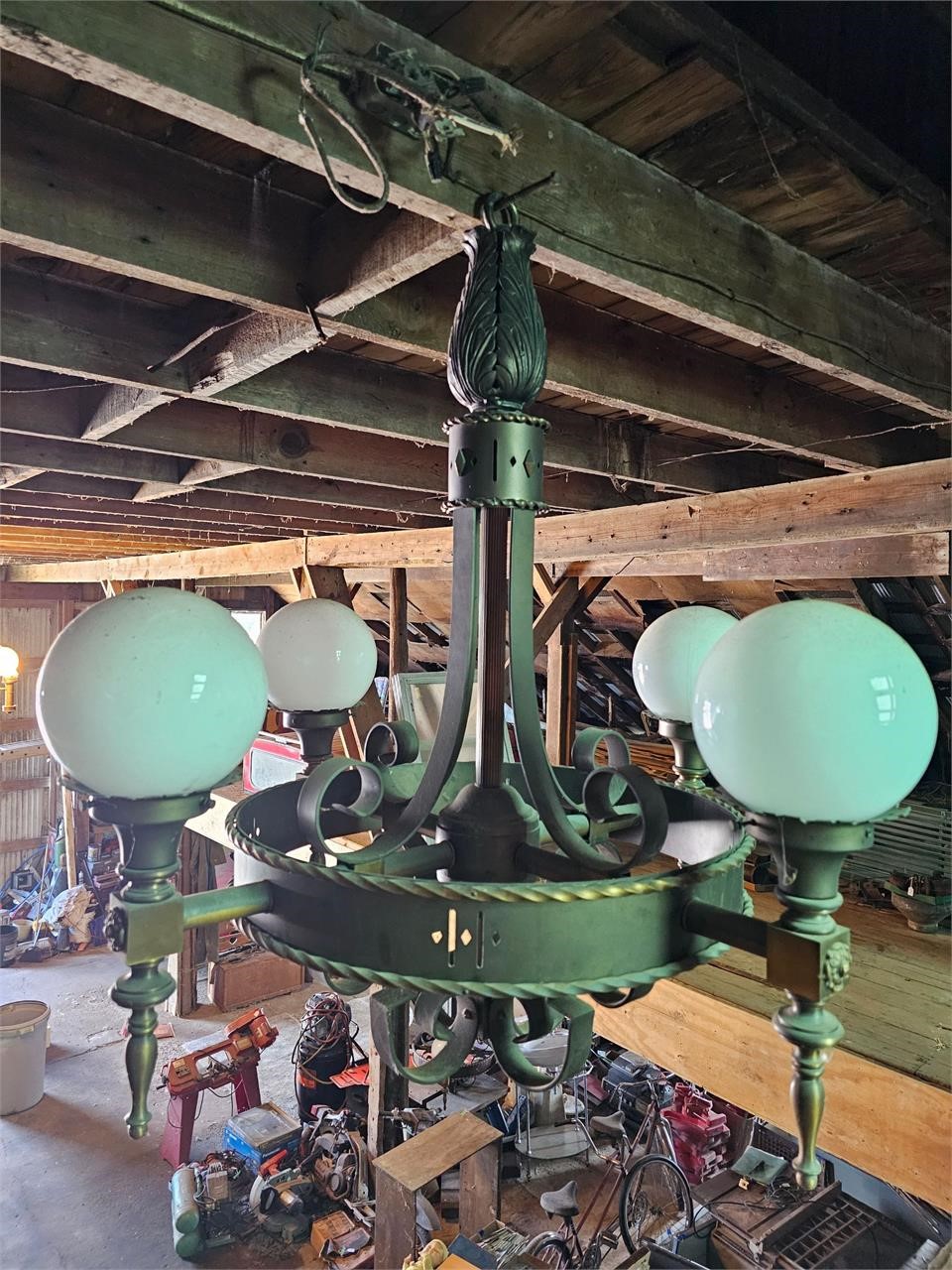 Antique Chandelier from the Illinois State Capitol