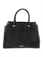 Rebecca Minkoff Black Gold-tone Top Handle Bag