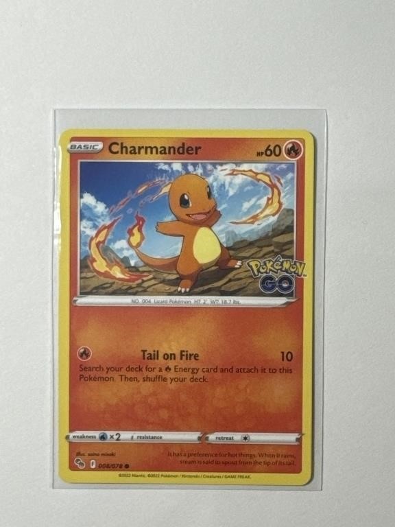 Pokémon TCG Charmander Pokémon GO 008/078!