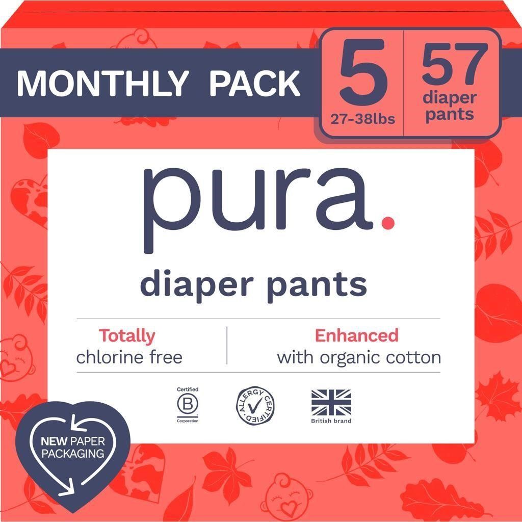 Pura Size 5 Diaper Pants - 3 x 26 Diapers, 57