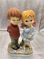 Boy and Girl Ceramic Figurine