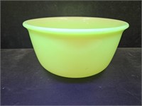 Uranium Glass 8" Wide Mixing Bowl