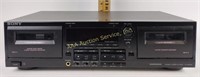 Sony TC-WR545 cassette deck-powers up