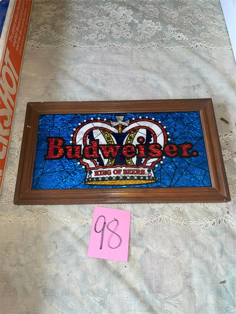 Budweiser king of beers sign