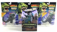 (4pc) Godzilla Carded Action Figures