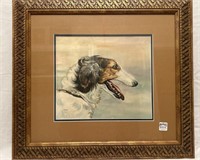 Framed watercolor by  A. Holt. 1963, 11 x 13"