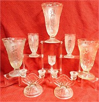 IRIS & HERRINGBONE3 VASES CANDLE HOLDERS & GLASSES