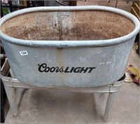 Coors Light Metal Tank with Stand